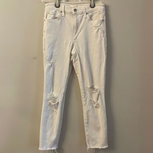 Joes white denim jean